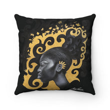 Load image into Gallery viewer, &quot;Flourish&quot; Spun Polyester Square Pillow